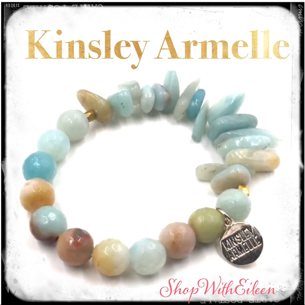 Kinsley Armelle Solar Chip Stone Bracelet  NWT